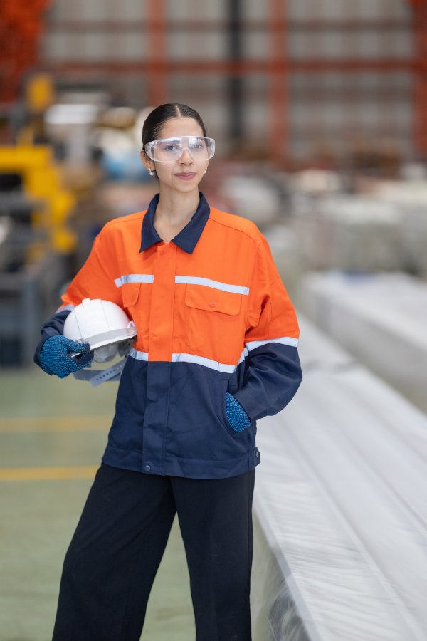 Techniker in der Fabrik